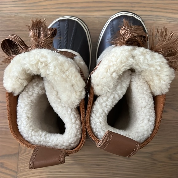 CHLOE x Sorel Cloth Snow Boots In Beige size 36.5 superb condition - Picture 7 of 8